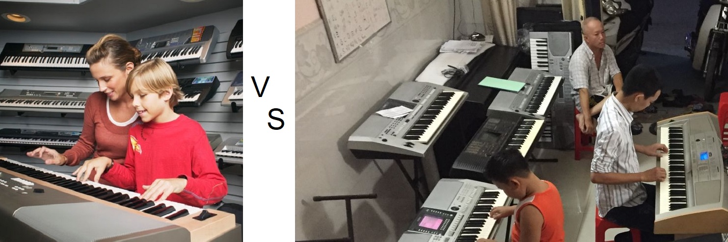 Nên Học Đàn Organ Với Gia Sư Hay Học Ở Trung Tâm Dạy Đàn?