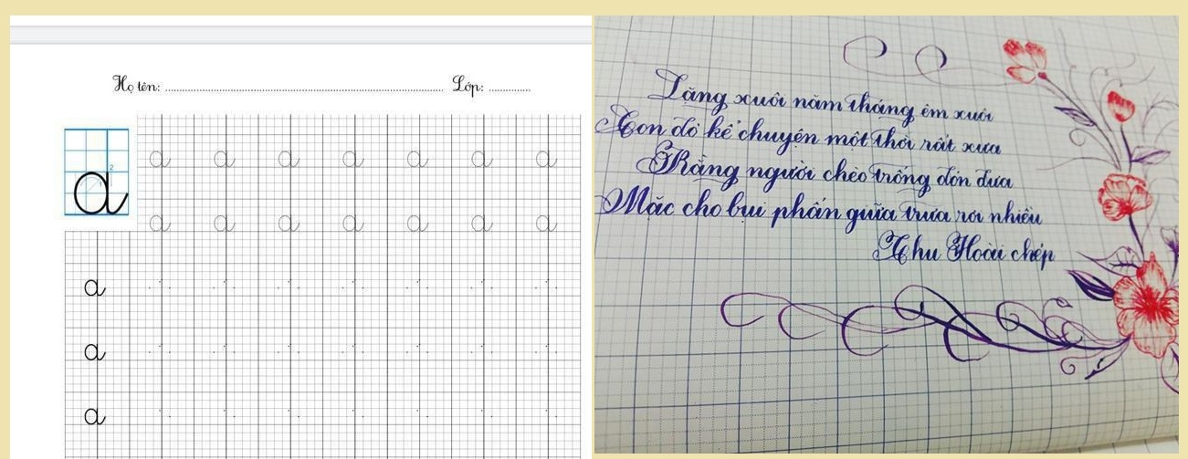 gia sư luyện viết chữ đẹp tại nhà