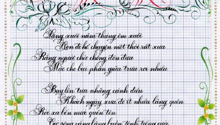 gia sư luyện viết chữ đẹp tại nhà