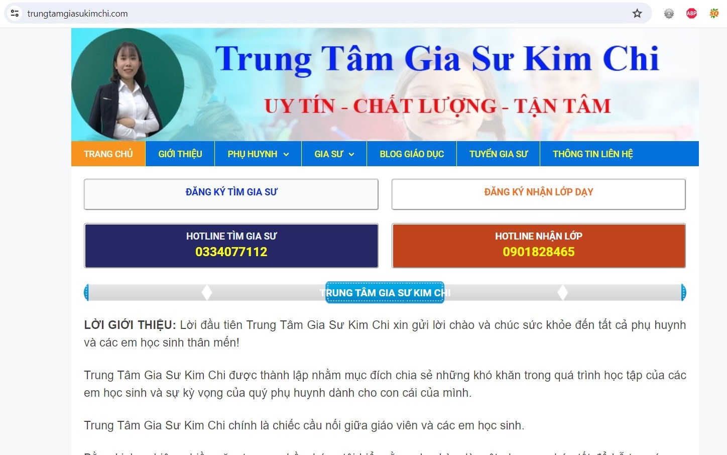 Trung Tâm Gia Sư Kim Chi Có Uy Tín Hay Không?