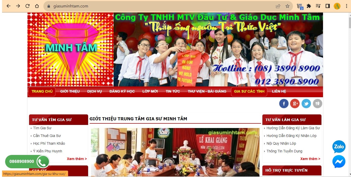 Trung Tâm Gia Sư Minh Tâm Có Uy Tín Hay Không?