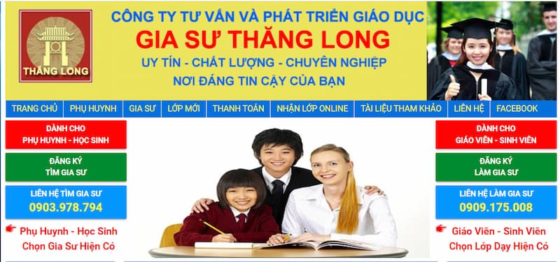 Trung tâm Gia sư Thăng Long có uy tín hay không?