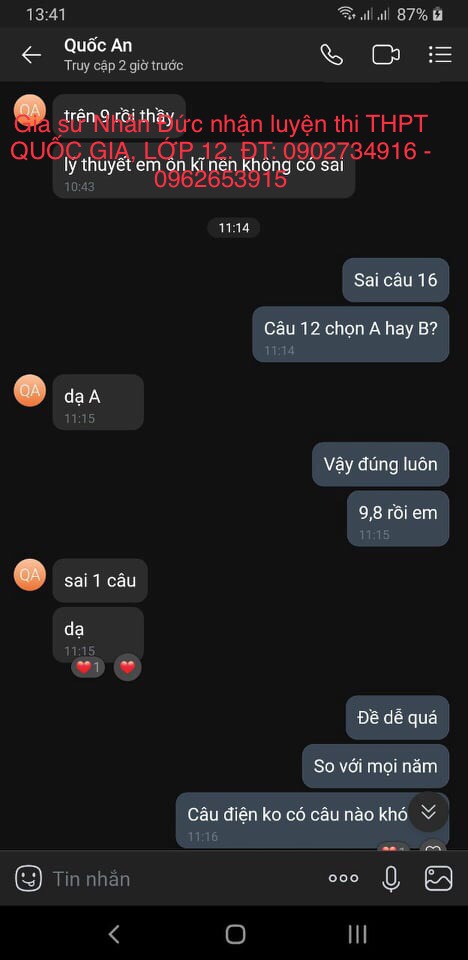 trung tâm luyện thi đại học chất lượng cao